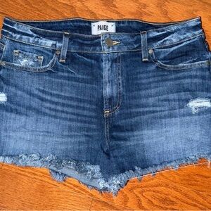 Paige Jeans Womens Daryn Distressed Cut off Denim Shorts Size 30